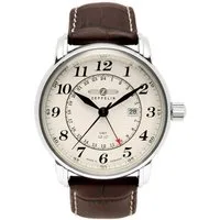 ZEPPELIN Quarzuhr LZ 127 Graf Zeppelin 7642-5, Armbanduhr, Herrenuhr, Datum, GMT, Made in Germany