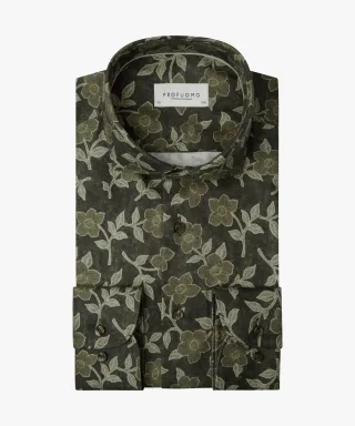 Profuomo - SHIRT CUTAWAY SF BROWN Braun - Gr. - 44