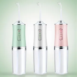 Cordless Dental Oral Irrigator with Adjustable Pressure Modes USB Rechargeable Water Flosser for Travel and Home