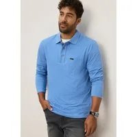 Bruno Banani Langarm-Poloshirt mit Polokragen, melierte Optik