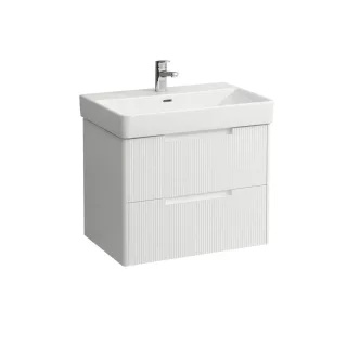 LAUFEN Waschtischunterschrank JUNA 446x669x515 2 Schubl m. Griffmulde f.WT H810967 weiß matt, H4115 H4115121092601