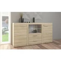 Küchen-Preisbombe Kommode Rumba Wohnwand Wohnzimmer Anbauwand Sonoma Eiche matt