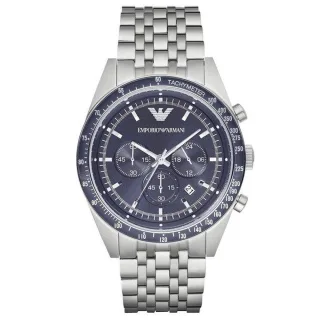 Emporio Armani AR6072 Chronograph Blaues Zifferblatt Herrenuhr