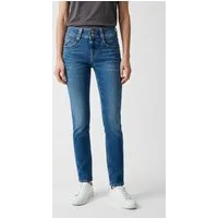 Pepe Jeans Straight-Jeans SLIM JEANS MW GEN mit doppeltem Knopfverschluss