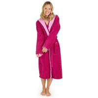 Blumtal Bademantel Damen, mit gefütterter Kapuze, Baumwolle, und samtigen Frottee-Velours, Oeko-TEX® Zertifiziert
