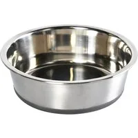 Dehner Futternapf Silver, Edelstahl, in verschiedenen Größen, silber