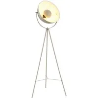 OTTO home Stehlampe Totte - Stehleuchte mit Dreibein, beige o schwarz, Wohnzimmer, Flur, Ein-/Ausschalter, ohne Leuchtmittel, E27, indirektes Licht, standfest, Wippschalter, Retro, Industrie Look