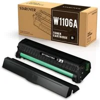 STAROVER Tonerpatrone 1er W1106A für HP 106A schwarz, (Mit chip Laser MFP 135w 135r MFP 137fwg 107w 107), Laser MFP 135a 135wg 137fnw 107a