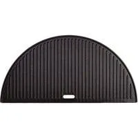 Gusseisen Grillplatte halbrund BJ, Grillrost schwarz, für Kamado Big Joe