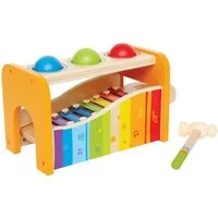 Hape Spielzeug-Musikinstrument Xylophon, Xylophon und Hammerspiel