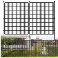 GarveeMore Gartenzaun Freien Stücke ohne Tür, Metall Gitterzaun aus Zaunelementen, (15-St)
