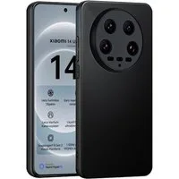 CoolGadget Handyhülle Handy Schutzhülle für Xiaomi 14 Ultra matt schwarz 6,73 Zoll, Silikon TPU Hülle Schutz Tasche Cover schlicht Slim Case
