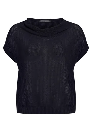 Betty Barclay - Lochstrick-Pullover dunkelblau - Gr. - 40