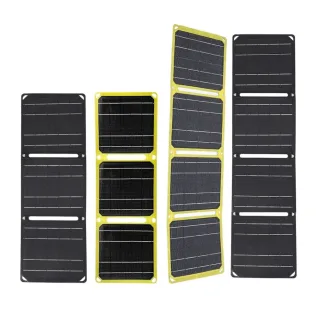 Outdoor Powerful Flexible Solar Panel 5V 28W Portable Battery Mobile Phone Charge PD 9V 12V for USB-A+USB-C Cells Power