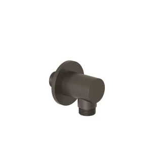 KLUDI-A-QA Wandanschlussbogen rund Mattschwarz 6554739-00