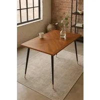 moebel-direkt-online Esstisch Tisch 140x80m (1 Tisch), Intarsienoptik Nussbaum