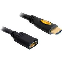 Verlängerungskabel High Speed HDMI mit Ethernet, HDMI A Stecker > HDMI A Buchse schwarz, 1 Meter