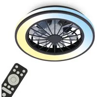Briloner Leuchten LED Deckenleuchte VENTURO, dimmbar über Fernbedienung, LED fest integriert, warmweiß - kaltweiß, 38 x 14 cm (DxH), Schlafzimmer, Wohnzimmer, Esszimmer, Flur, Küche