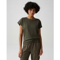 OPUS Kurzarmshirt Suschel aus Jersey mit lockerer Passform weich fließender Fall, glatter Griff, Casual