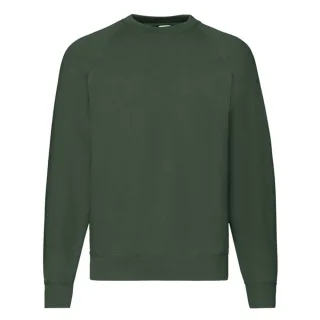 Fruit of the Loom - "Classic" Sweatshirt für Herren/Damen Unisex Raglanärmel (Flaschengrün)