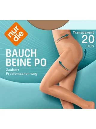 NUR DIE Damen Shaping Strumpfhose Bauch-Beine-Po 20 DEN