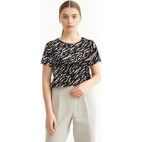 ONLY CARMAKOMA Shirtbluse CARVICA SS TOP WVN NOOS Materialmix, regular fit