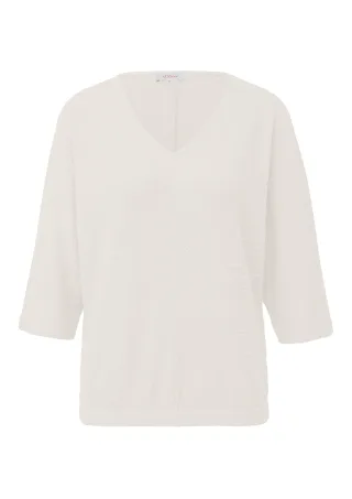 s.Oliver Red Label - T-Shirt mit 3/4 -Arm weiß - Gr. - 46