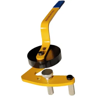 Deck Straightening Tool Heavy Duty Steel Construction Anti Slip Grips Nylon Roller Ergonomic Design Compatible with 2x4