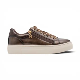 Tamaris Damen braune Kunstleder-Fashion-Schnürschuhe