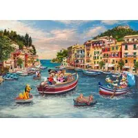 Schmidt Spiele Puzzle 1000 Teile Puzzle Thomas Kinkade Disney Mickey & Minnie in Italy 58053, Puzzleteile