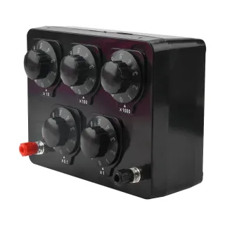 Precision Resistance Box Adjustable Decade Resistor 0-9999Ω 0-9999.9Ω High Accuracy Level 1 Electrical Teaching Experime