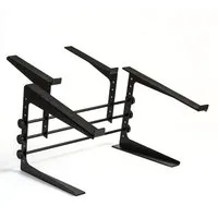 FAME Laptop-Ständer, (DJ Multi-Stand Laptop Stand Höhen- und Breitenverstellbar Angewinkelte Ablagefläche Gummierte Ablagefläche Rutschfester Standfuß Robust und Stabil Kompatibel mit Pioneer DDJ-1000 (SRT) DDJ-800 DDJ-400 DDJ-SB2/SB3 Native Instrume