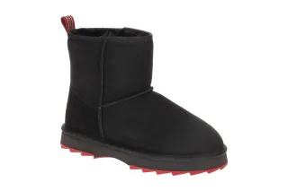 EMU W12434 BCHE Sharky Mini Damen Winterstiefelette schwarz + rot Water Resis...