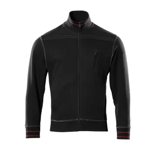 MASCOT Chania Sweatshirt mit Reißverschluss FRONTLINE Schwarz Schwarz M - 50353-834-09-M