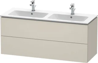 Duravit L-Cube Waschtischunterbau wandhängend Taupe Matt 1290x481x550 mm - LC625809191 LC625809191