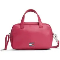 Tommy Jeans Umhängetasche TJW CITY TRUNK CROSSOVER (2-tlg., Abnehmbarer Herzenanhänger), Damen Tragetasche, Schultertasche mit Herzchen-Applikation