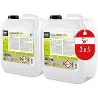 Höfer Chemie GmbH 2x 5 L Höfer Chemie® Essigsäure 60% in Kanistern Grundreiniger