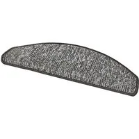 Andiamo Stufenmatte Leo, Made in Poland, halbrund, Höhe: 6 mm, grobe melierte Schlinge, selbstklebend, 15 Stück in einem Set