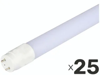 V-TAC LED-Röhre VT-1577, T8, G13, EEK: F, 20 W, 2100 lm, 3000 K, 1500 mm, 25 Stück