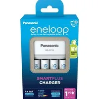 eneloop Akku Ladegerät Charger LED eneloop BQ CC55 4x AA 2000mAh für 4 AA/AAA Batterie-Ladegerät