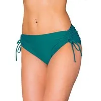 Aquarti Bikini-Hose Aquarti Damen Bikinihose mit Raffung und Schnüren
