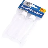 Gepäckgurt Reisefläschchen Set 2 Stück transparent, (Stück, 2-tlg., Reisefläschchen), Reiseflaschen Set Travel Bottles Reisebehälter