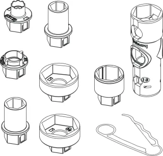 Hansgrohe Universal-Steckschlüsselsatz Axor , 98861000 98861000