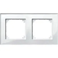 Rahmen Glas 2-fach brillantweiß waagerecht und senkrecht Montage 489219 weiß (glänzend), Retail
