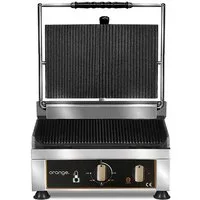 Orange Kontaktgrill Kontaktgrill oben & unten gerillt