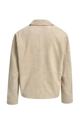 Smith&Soul - Suede Short Jacket beige - Gr. - XL