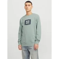 Jack & Jones Sweatshirt JJHUDSON – Sweatshirt mit Print, Rundhals und Kapuze Print, modisch, regular fit, angeraute Sweatware, Rundhals