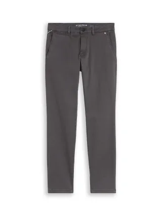 Tom Tailor - TTSIMON SLIM Chino Hose im Washed-Look Tarmac Grey - Gr. - 30