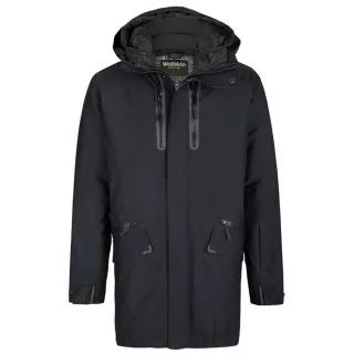 Jack Wolfskin Texapore Der schwarze Mantel von Shoreditch -Männern