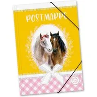 itenga Organisationsmappe itenga Postmappe A4 PP Motiv PFERDE Portrait aus langlebigem Kunststof